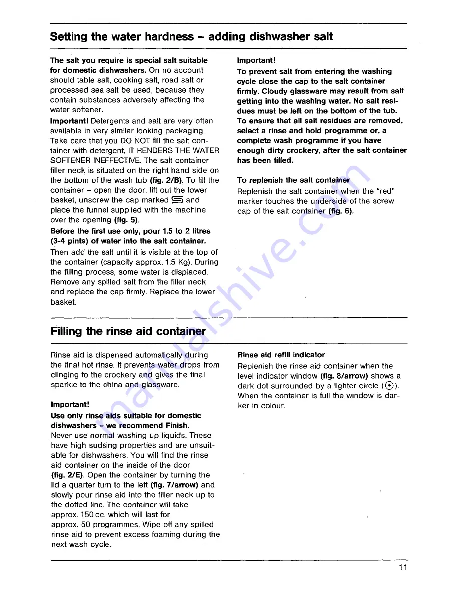 AEG FAVORIT 448 i Operating Instructions Manual Download Page 11