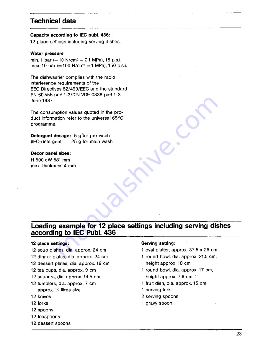 AEG FAVORIT 448 i Operating Instructions Manual Download Page 23