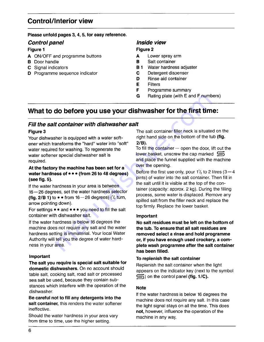 AEG FAVORIT 620 Operating Instructions Manual Download Page 6