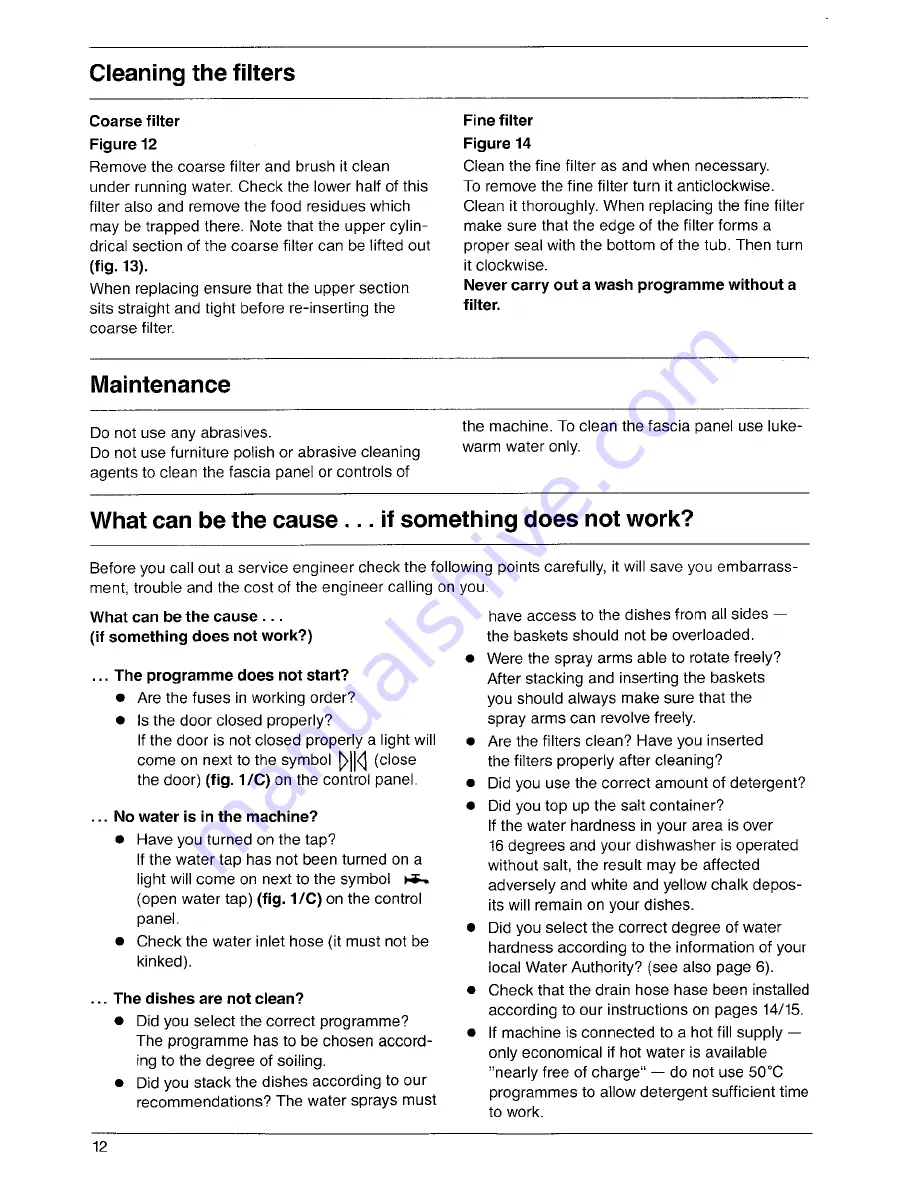 AEG FAVORIT 620 Operating Instructions Manual Download Page 12