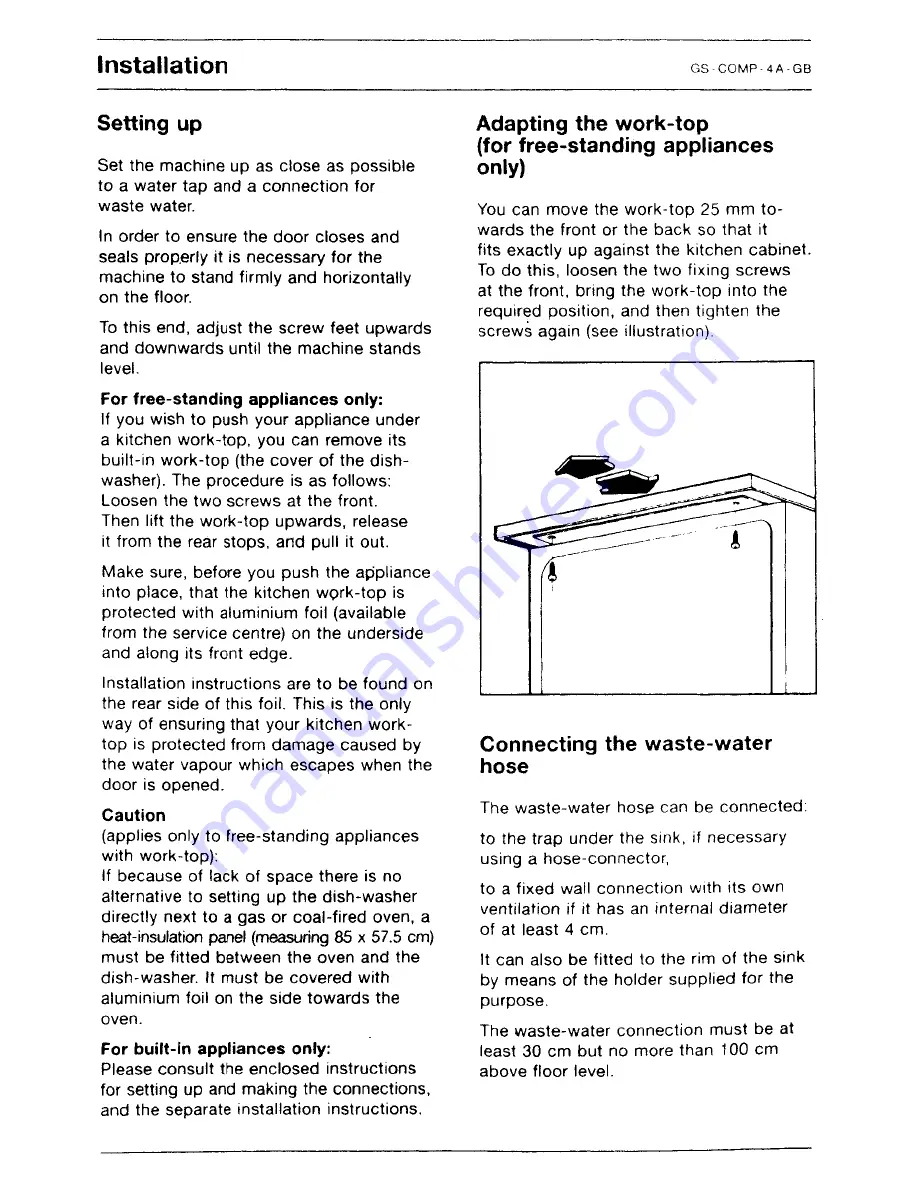 AEG Favorit Compact 525 Operating Instructions Manual Download Page 20