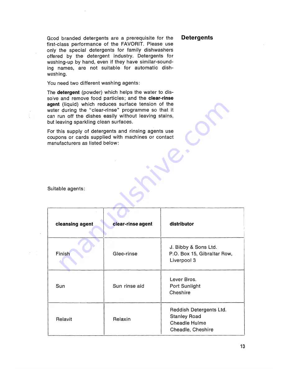 AEG Favorit R Operating Instructions Manual Download Page 13