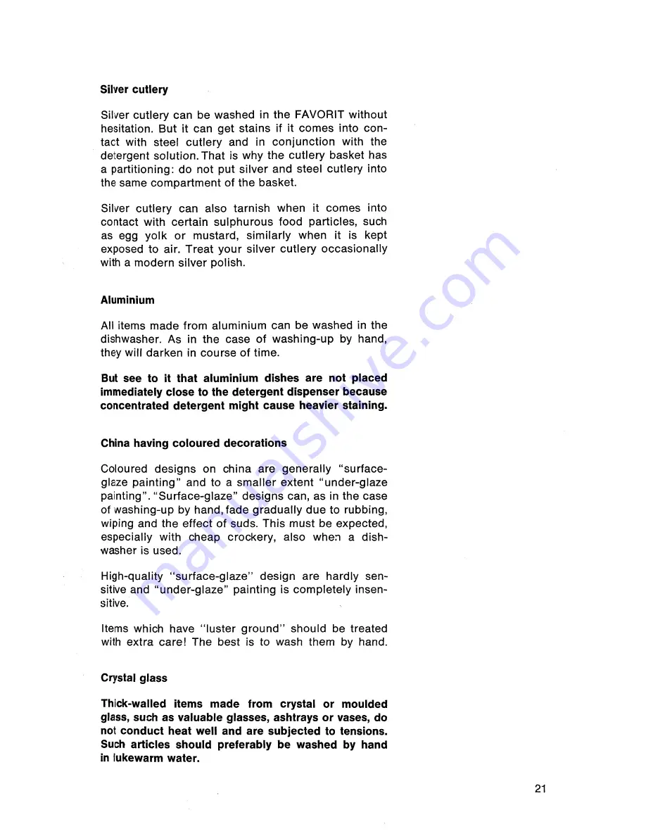 AEG Favorit R Operating Instructions Manual Download Page 21