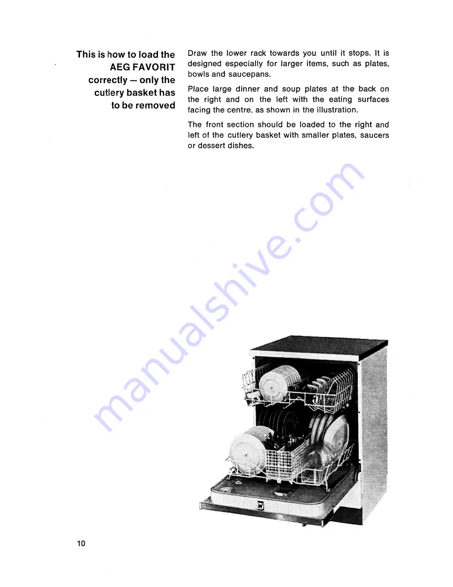 AEG FAVORIT SL Operating Instructions Manual Download Page 10