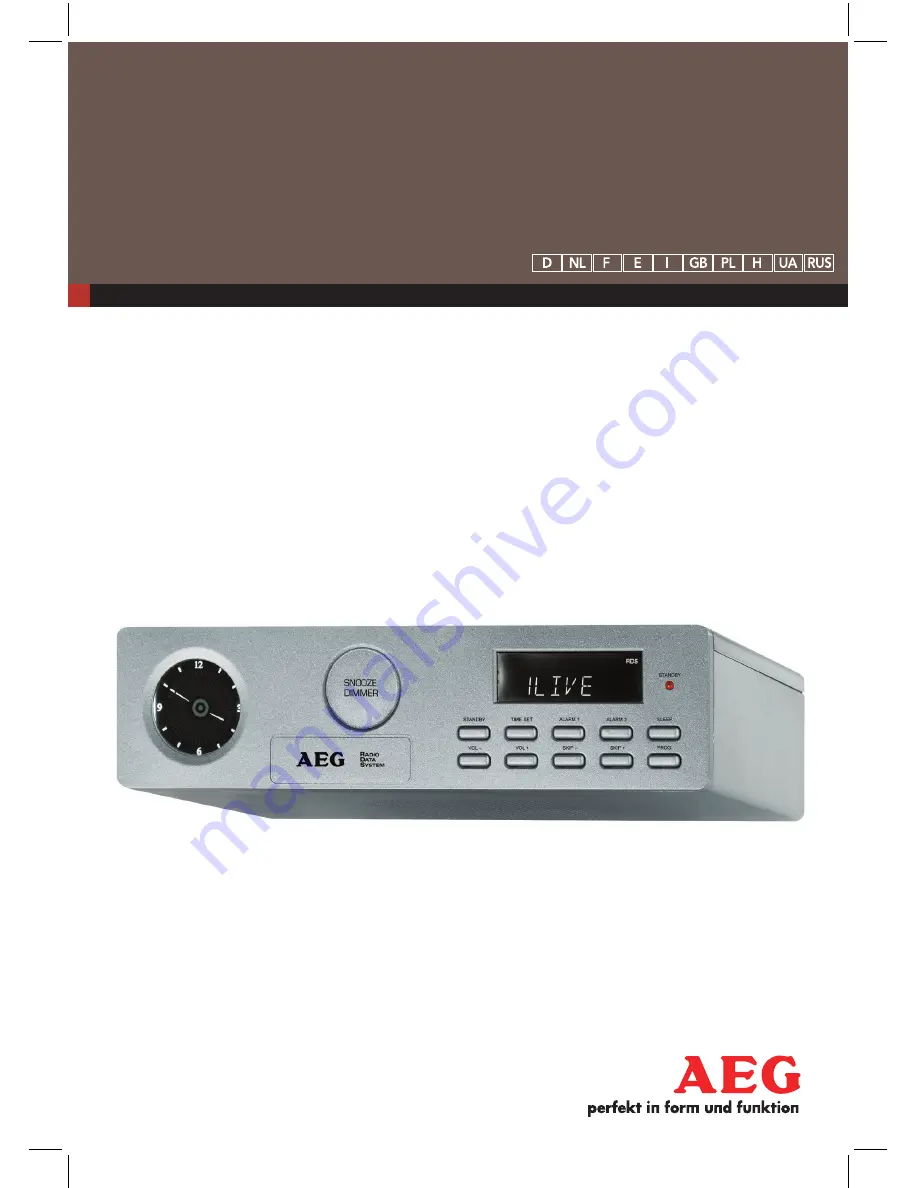 AEG KRC 4338 Instruction Manual Download Page 1