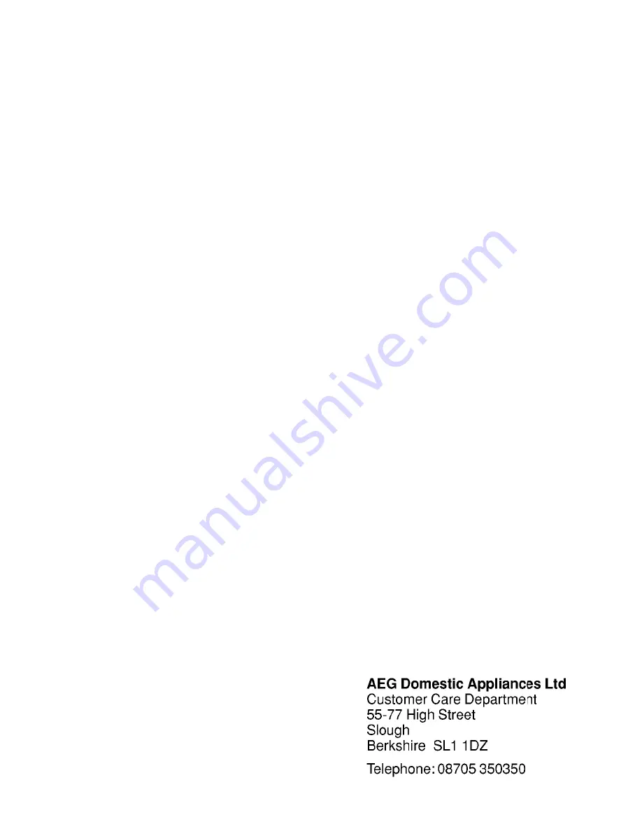 AEG Lavamat 541 electronic Operating Instructions Manual Download Page 20