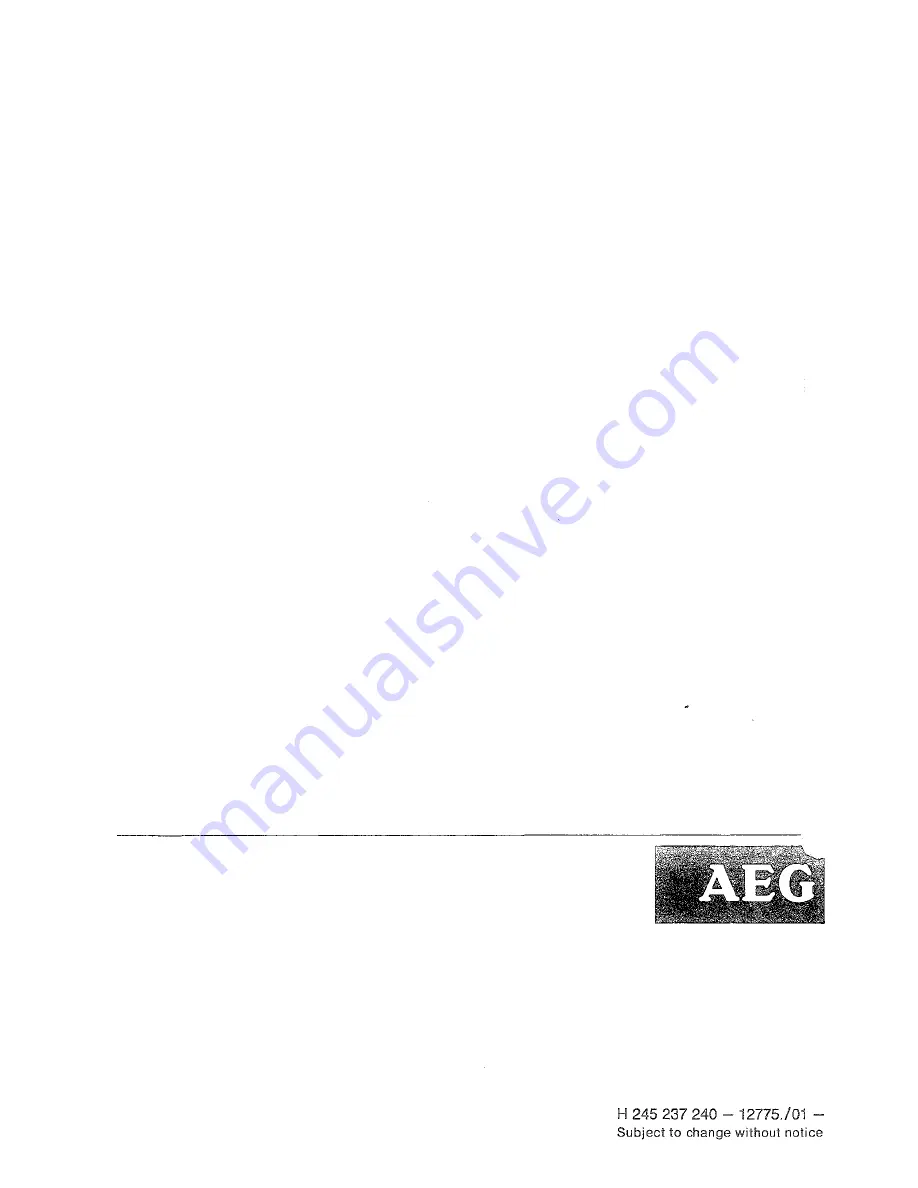 AEG Lavamat 800 HC Operating Instructions Manual Download Page 12