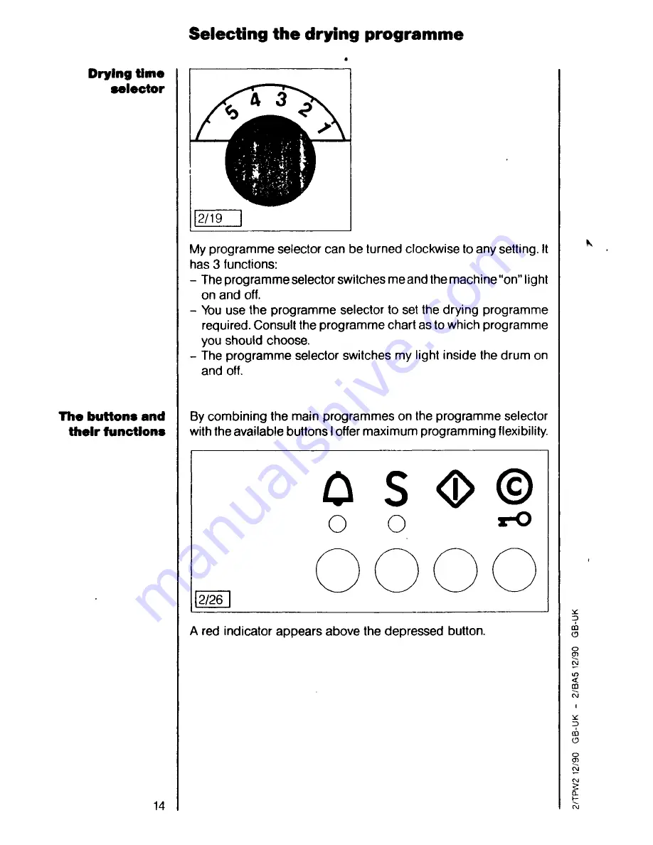 AEG Lavatherm 330 Electronic Operating Instructions Manual Download Page 14