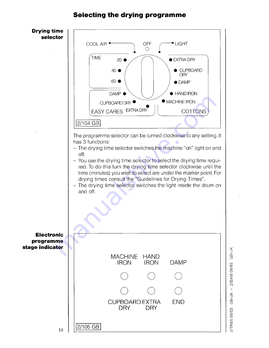 AEG Lavatherm 3400 microcomputer Operating Instructions Manual Download Page 14