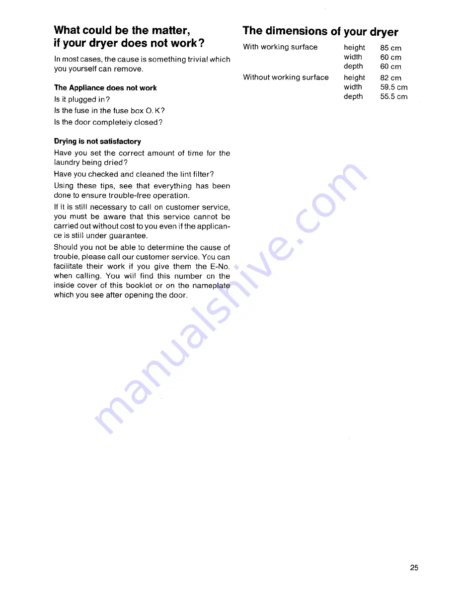 AEG Lavatherm 400 Operating Instructions Manual Download Page 7