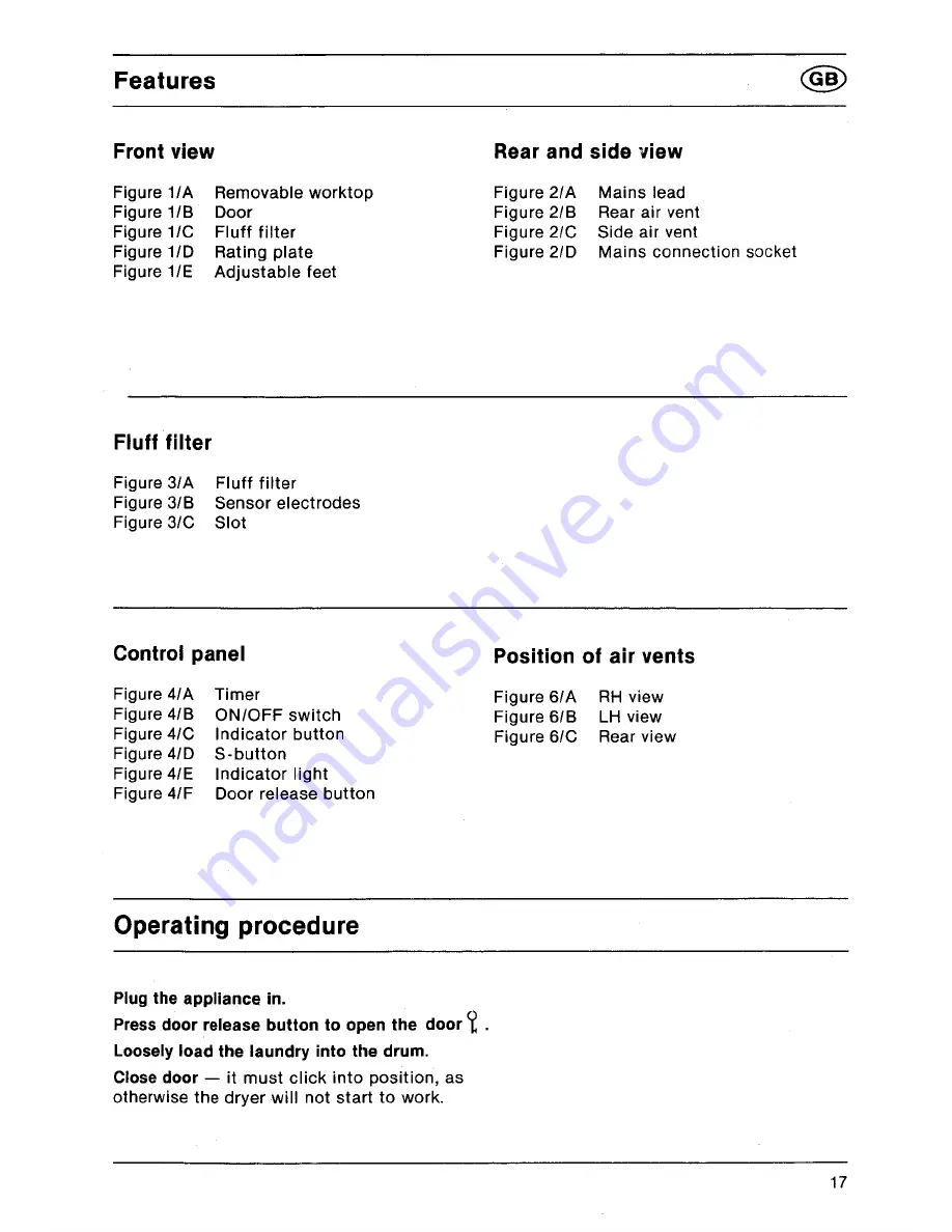 AEG LAVATHERM 500 RE Operating Instructions Manual Download Page 5