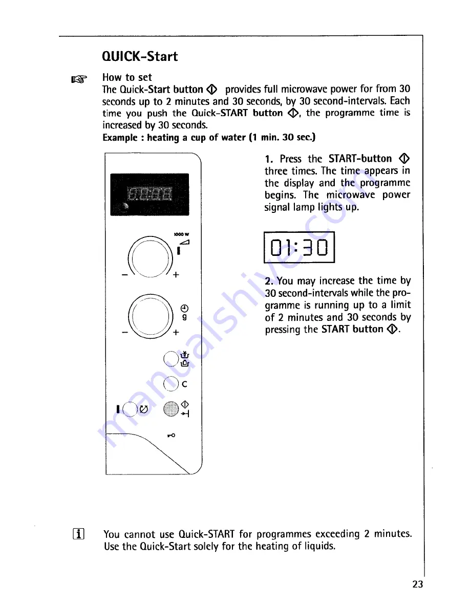 AEG MCROMAT 1231 E Operating Instructions Manual Download Page 23