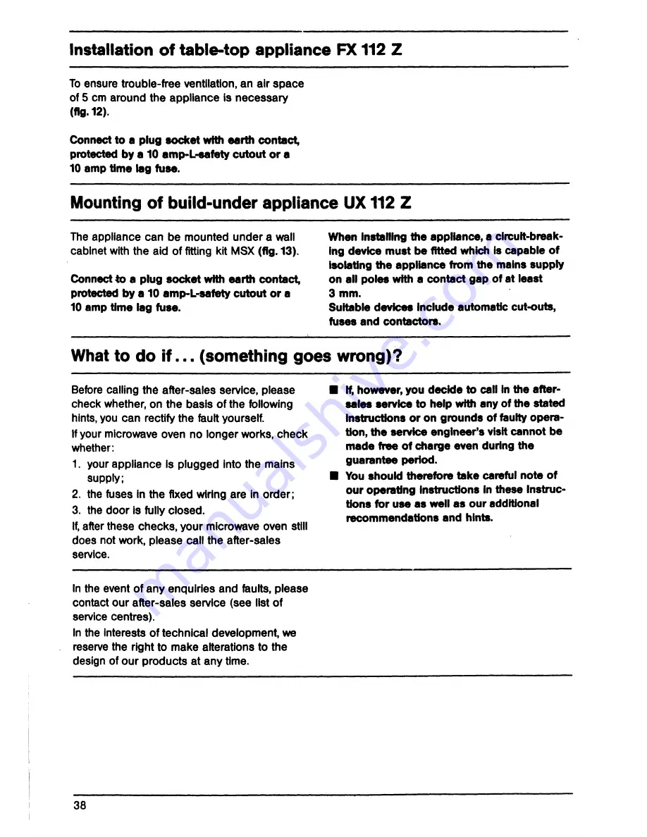 AEG Micromat 112 Z Instructions For Use Manual Download Page 19