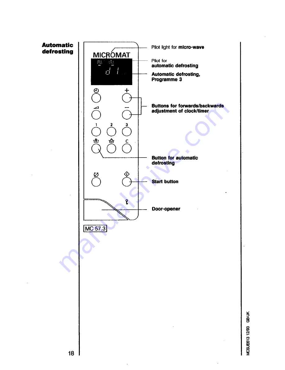 AEG MICROMAT 115 Operating Instructions Manual Download Page 18