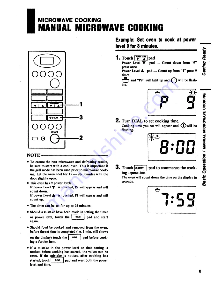 AEG MICROMAT-COMBI 32 TCS d/w Operating Instructions Manual Download Page 9