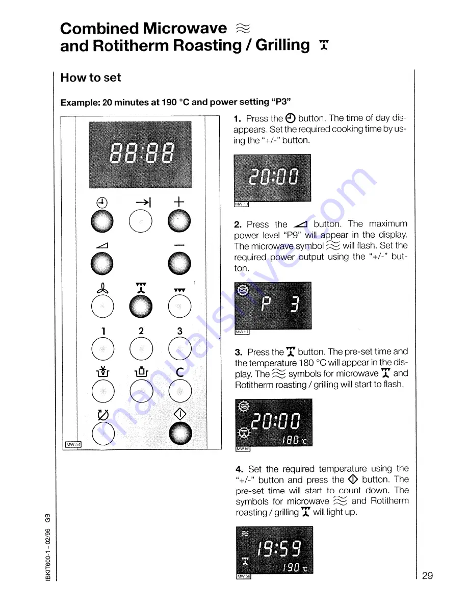 AEG MICROMAT COMBI 635 Operating Instructions Manual Download Page 29