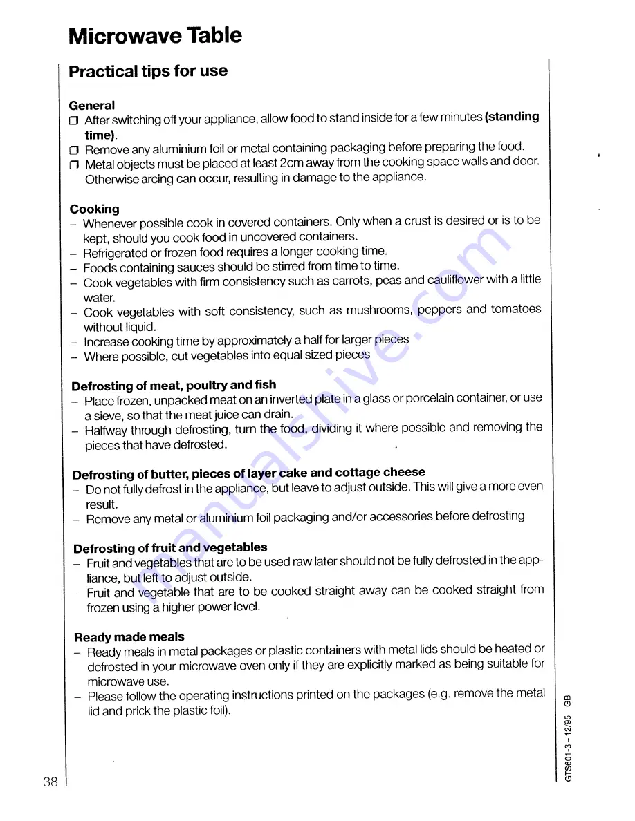 AEG MICROMAT COMBI 635 Operating Instructions Manual Download Page 38