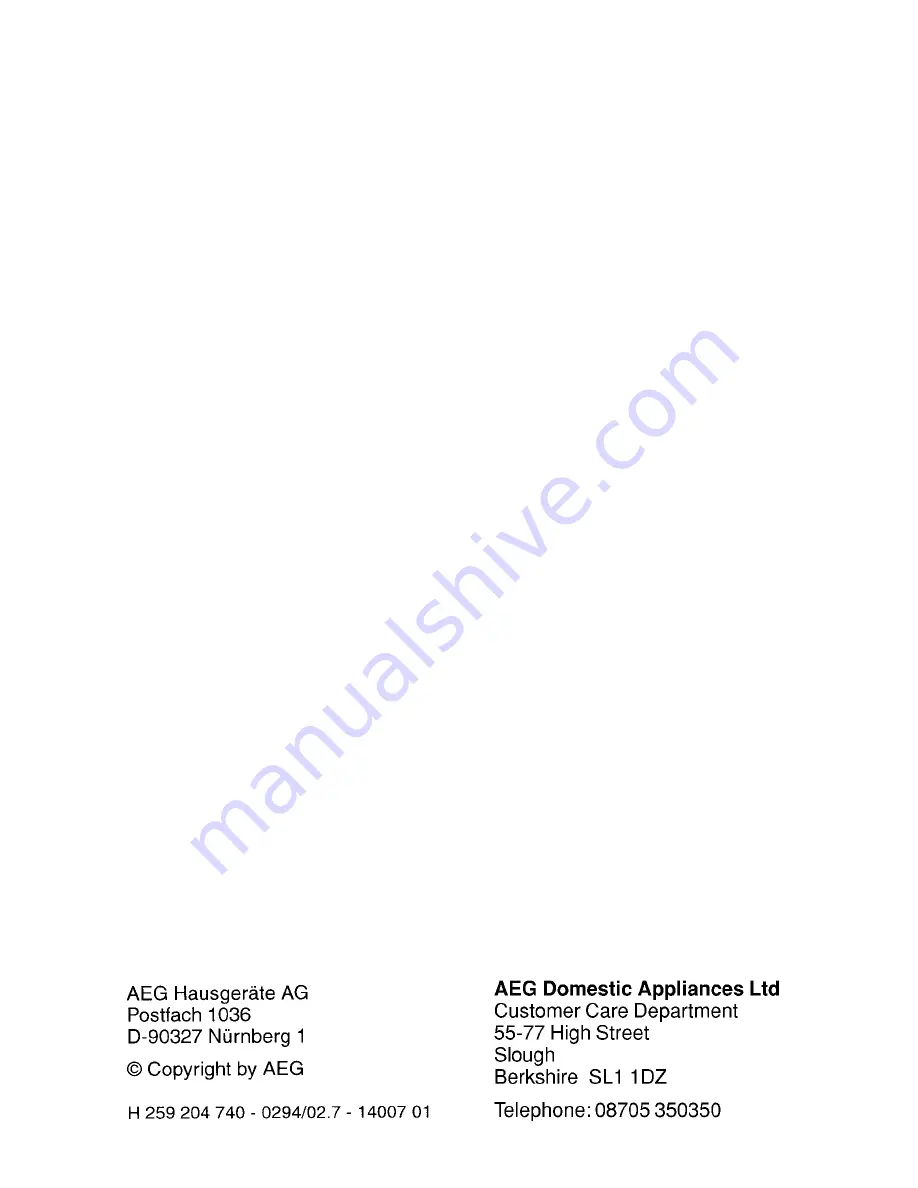 AEG Micromat-DUO 21TG d/w Operating Instructions Manual Download Page 28