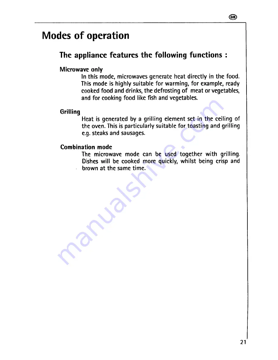 AEG MICROMAT DUO 2231 E Operating Instructions Manual Download Page 21