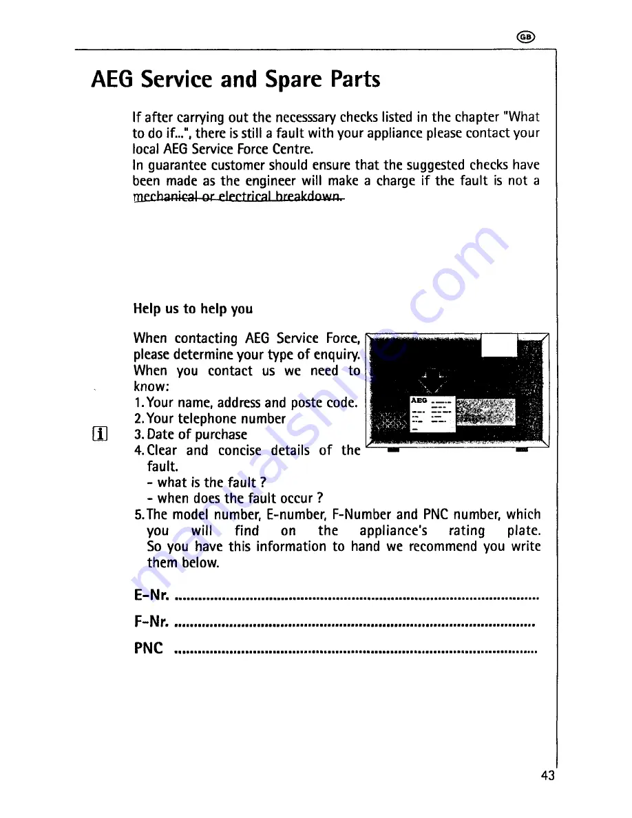 AEG MICROMAT DUO 2231 E Operating Instructions Manual Download Page 43