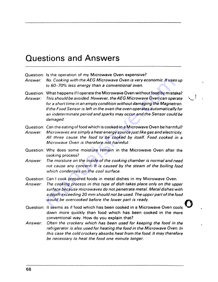 AEG Micromat ML 7.60 Operating Instructions Manual Download Page 70