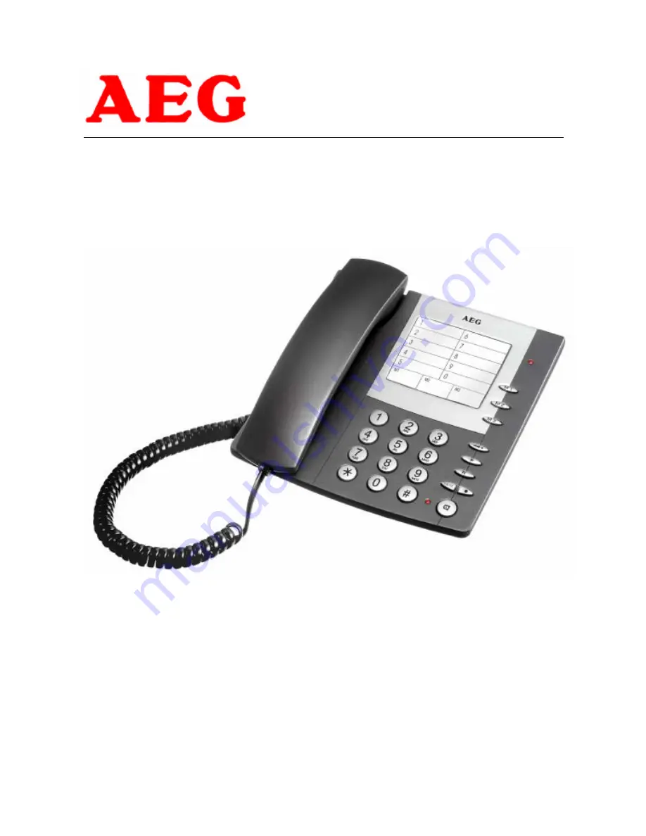 AEG Milano 20 User Manual Download Page 1