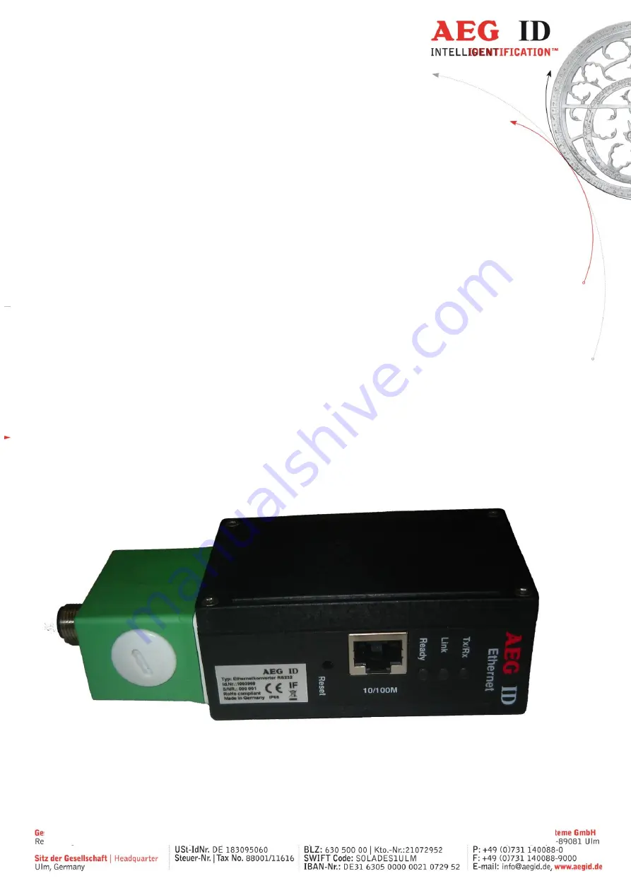 AEG NPort 5110 Quick Installation Manual Download Page 1