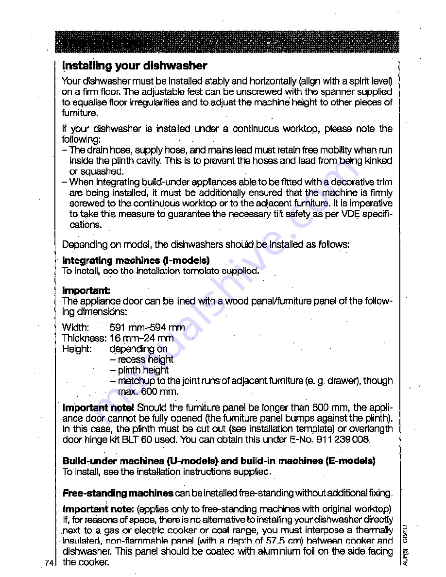 AEG OKO-FAVORIT 3130 Operating Instructions Manual Download Page 34