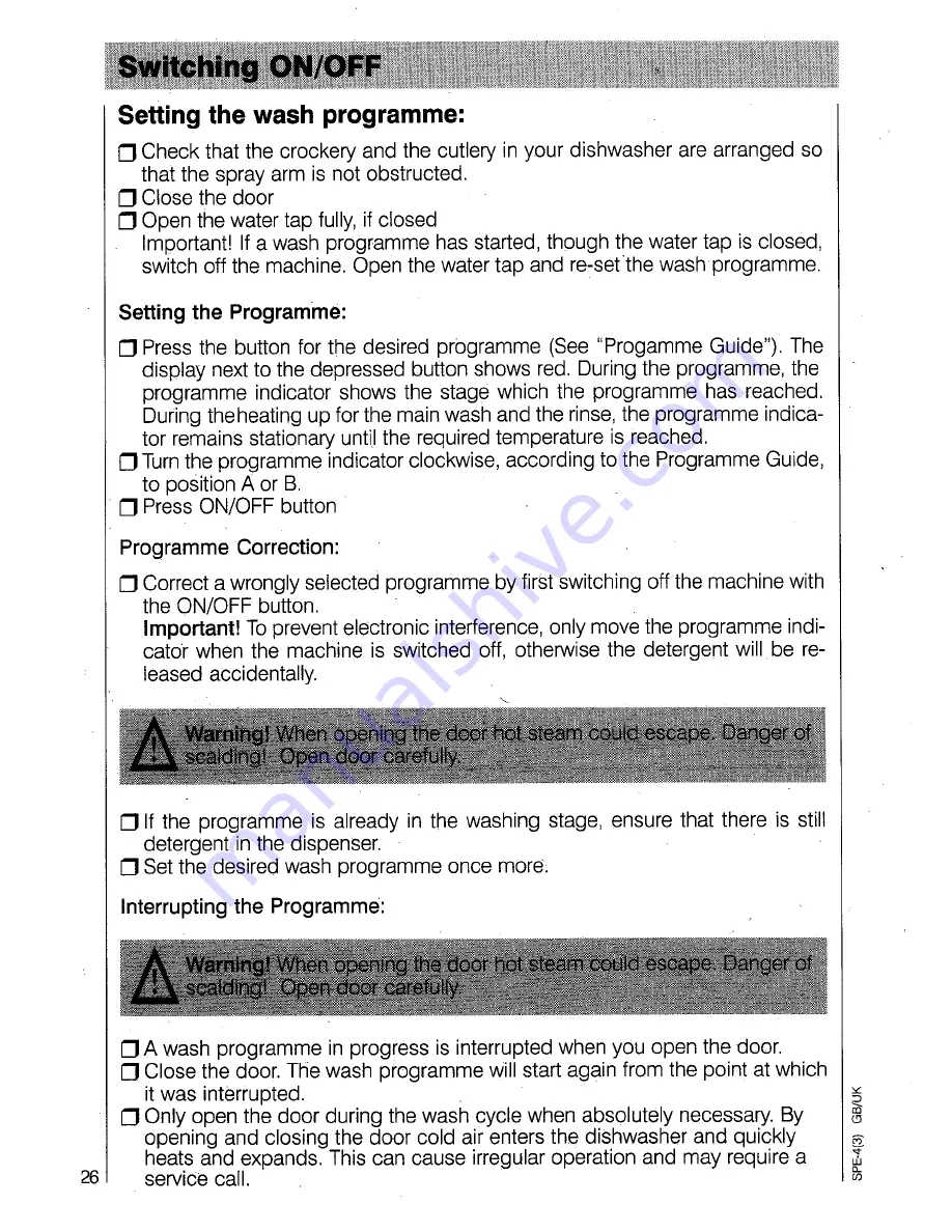 AEG OKO Favorit 4040 Operating Instructions Manual Download Page 26