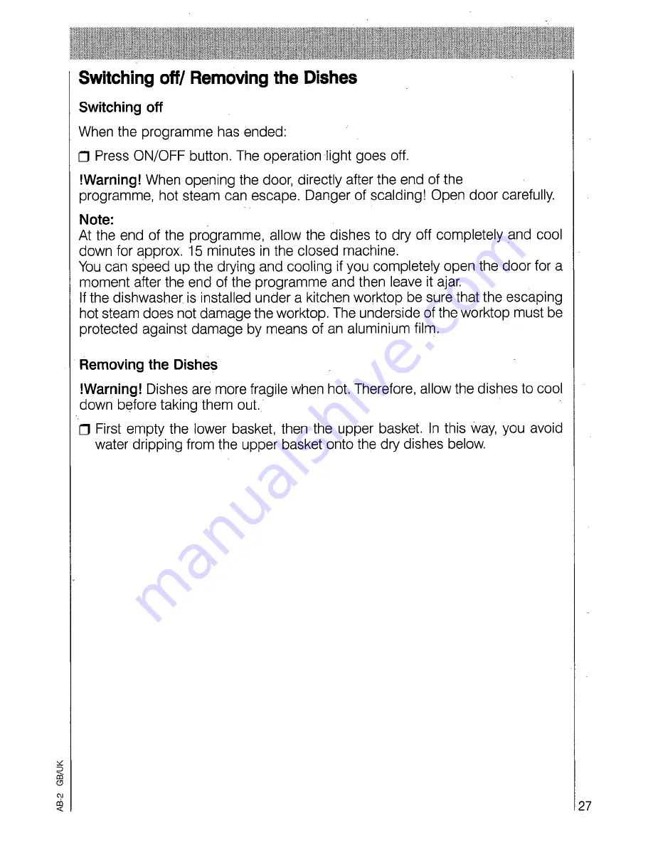 AEG OKO Favorit 4040 Operating Instructions Manual Download Page 27