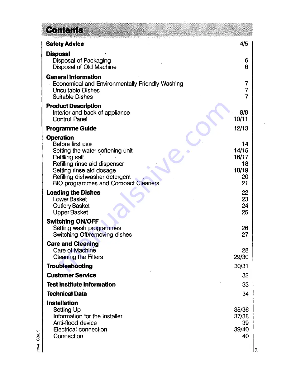 AEG OKO Favorit 4220 i Operating Instructions Manual Download Page 3