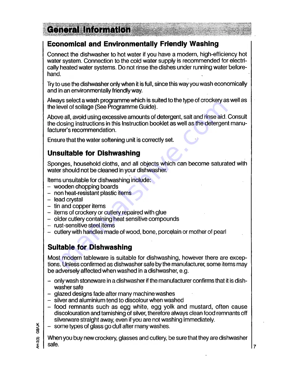 AEG OKO Favorit 4220 i Operating Instructions Manual Download Page 7