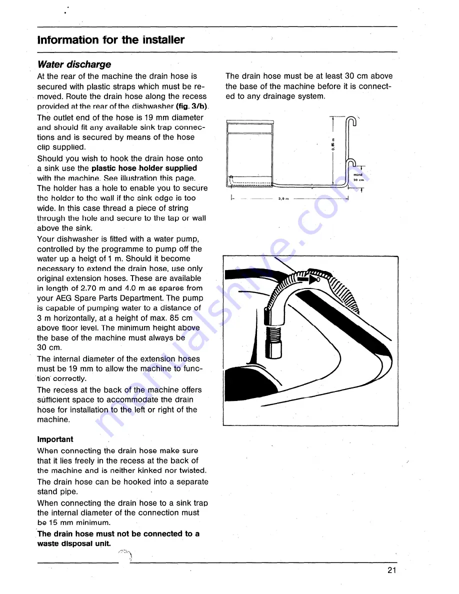 AEG OKO Favorit 446 Operating Instructions Manual Download Page 21