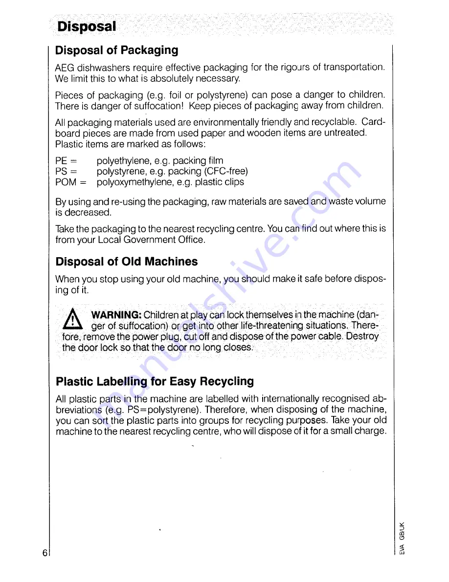 AEG OKO favorit 5040 Operating Instructions Manual Download Page 6