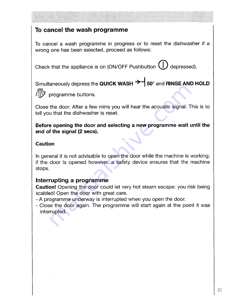 AEG OKO FAVORIT 5050 VI Operating Instructions Manual Download Page 25