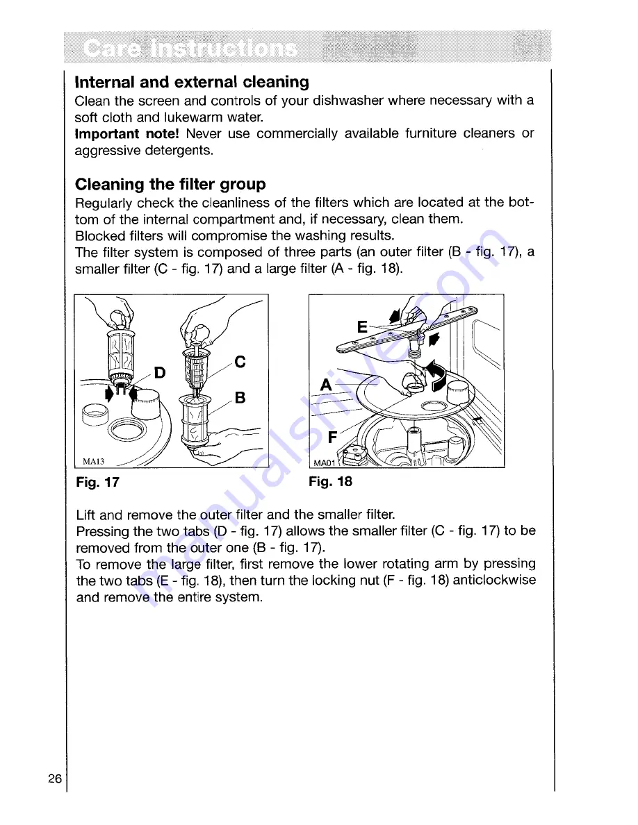 AEG OKO FAVORIT 5050 VI Operating Instructions Manual Download Page 26