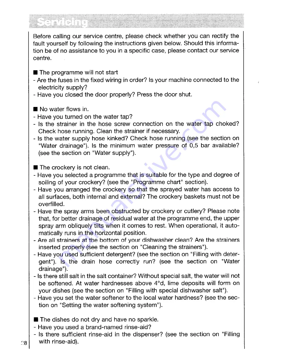 AEG OKO FAVORIT 5050 VI Operating Instructions Manual Download Page 28