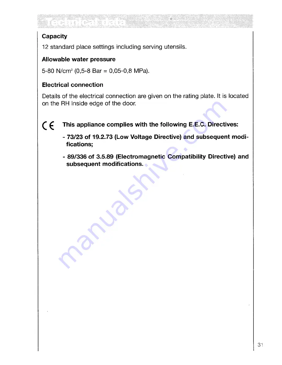 AEG OKO FAVORIT 5050 VI Operating Instructions Manual Download Page 31