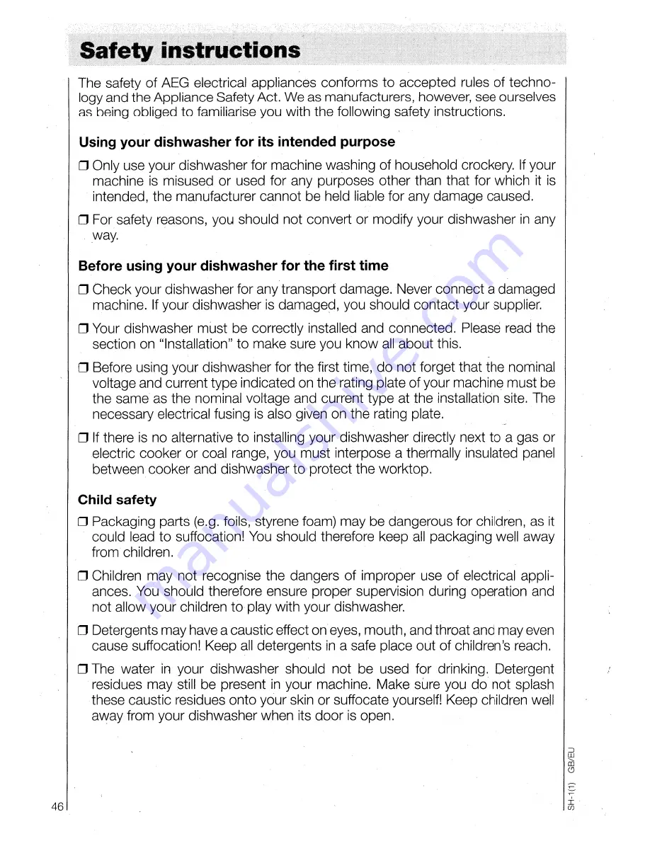 AEG OKO Favorit 5050 Operating Instructions Manual Download Page 4