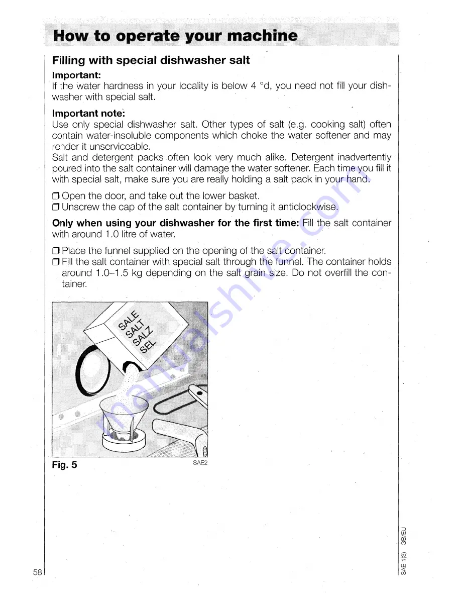 AEG OKO Favorit 5050 Operating Instructions Manual Download Page 16