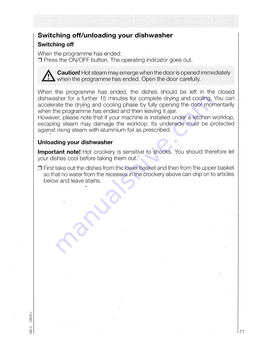 AEG OKO Favorit 5050 Operating Instructions Manual Download Page 29