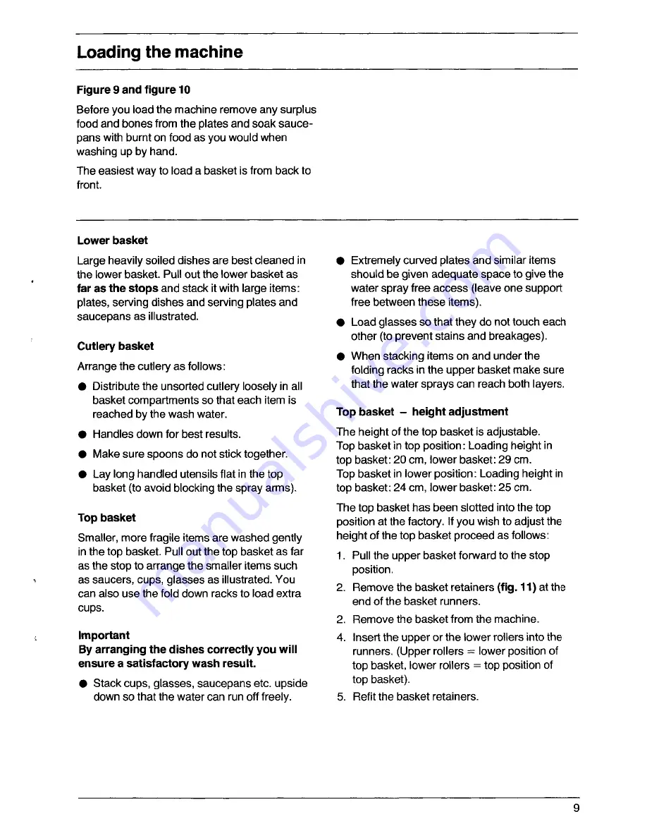 AEG OKO Favorit 520 Operating Instructions Manual Download Page 9