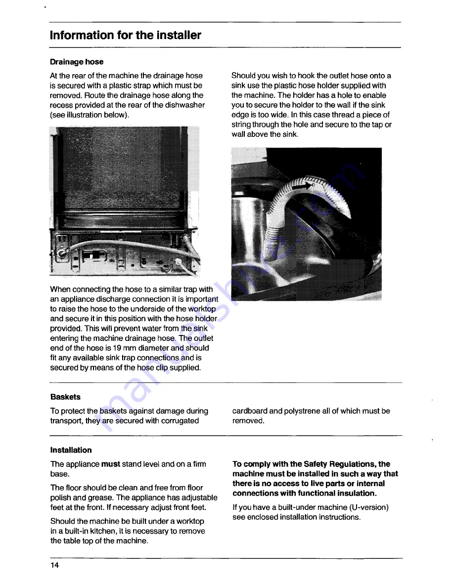 AEG OKO Favorit 520 Operating Instructions Manual Download Page 14