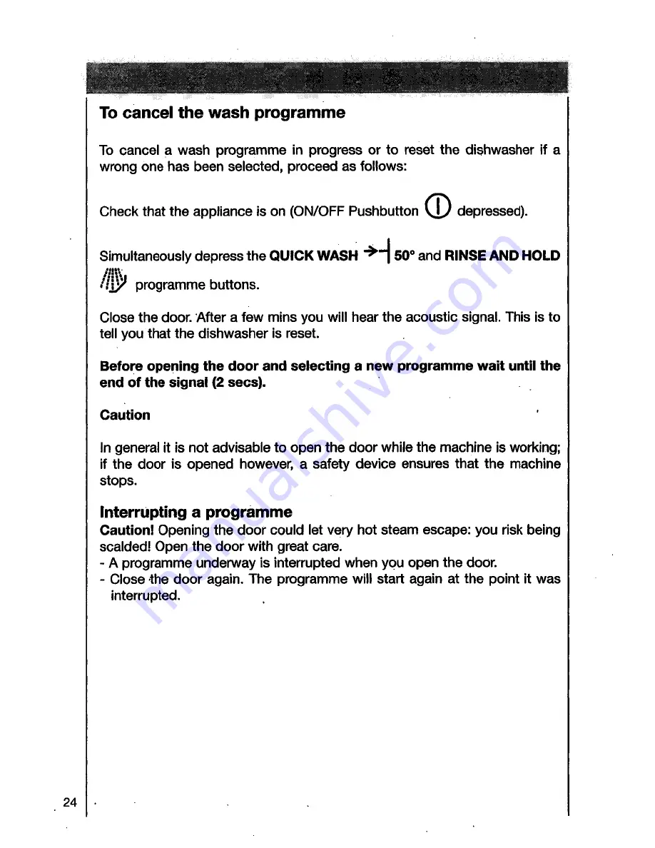 AEG OKO FAVORIT 5450 VI Operating Instructions Manual Download Page 24