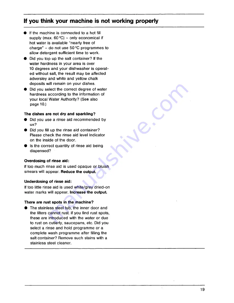 AEG OKO FAVORIT 545i Operating Instructions Manual Download Page 19