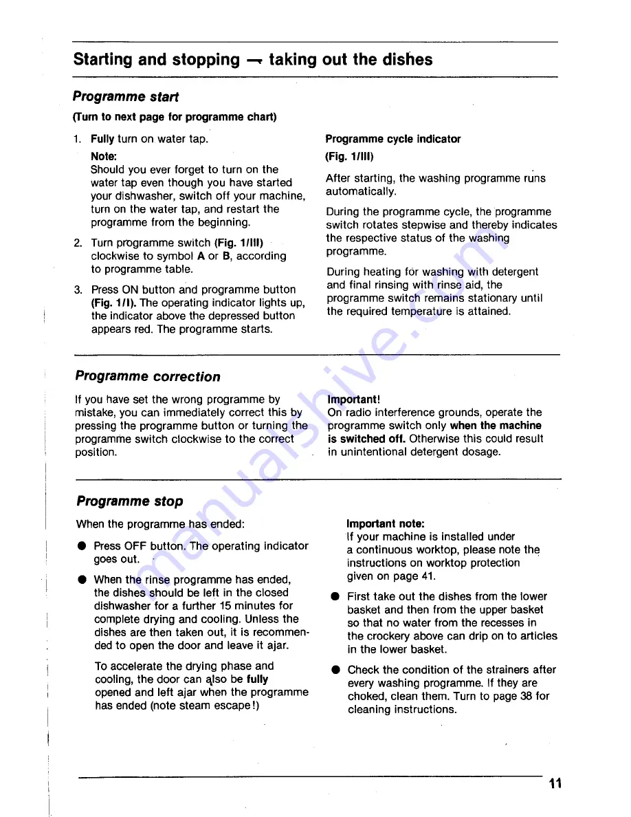 AEG OKO Favorit 575 Operating Instructions Manual Download Page 13