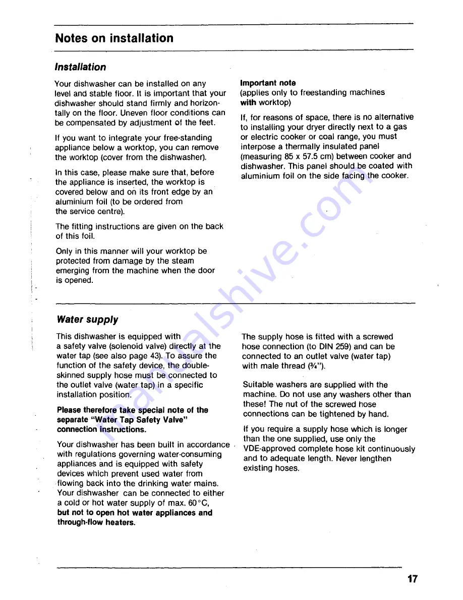 AEG OKO Favorit 575 Operating Instructions Manual Download Page 19