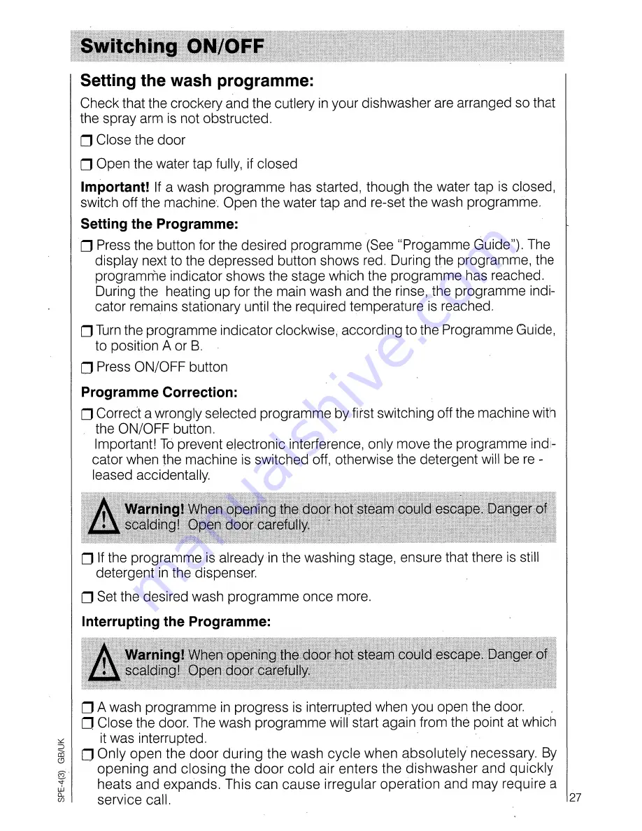 AEG OKO Favorit 6040 Operating Instructions Manual Download Page 27