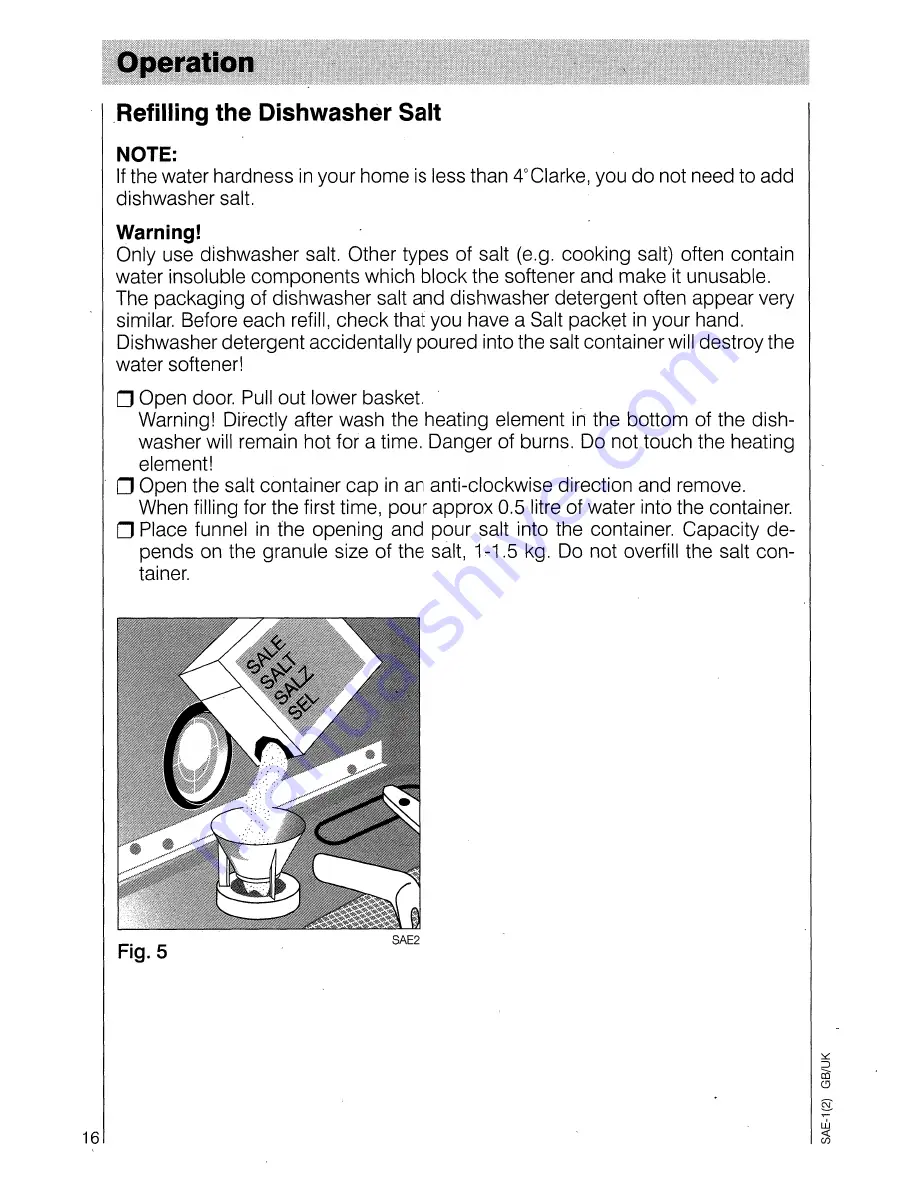 AEG OKO-Favorit 6040 Operating Instructions Manual Download Page 16