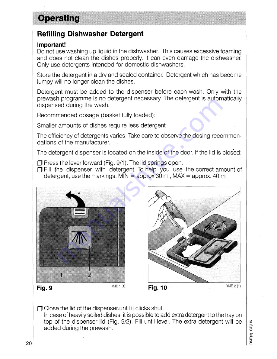 AEG OKO-Favorit 6040 Operating Instructions Manual Download Page 20